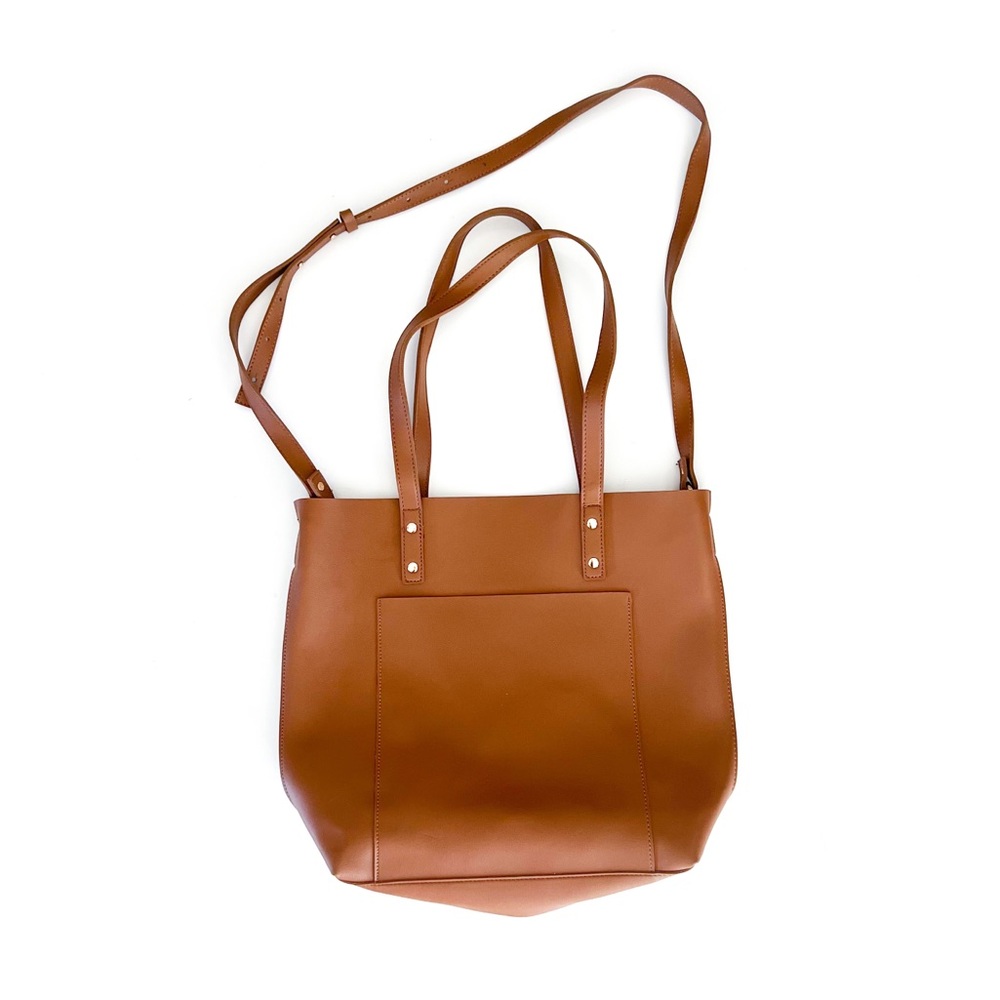 Henny + Lev Vegan Leather 2-in-1 Tote Bag Crossbody